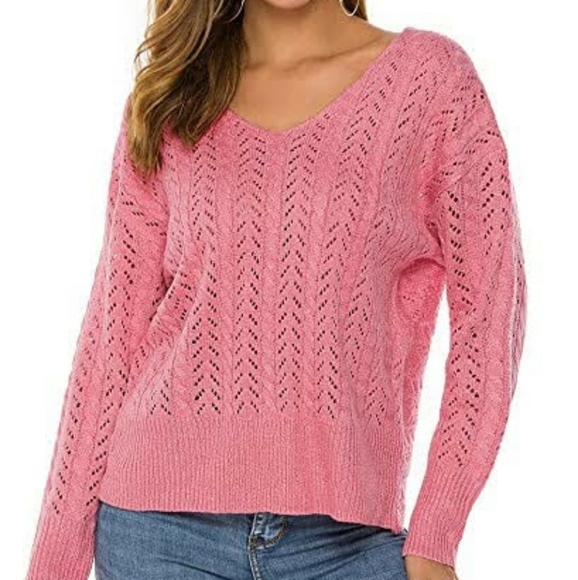 Backless Pullover Crossover Sweater - Picture 3 of 16